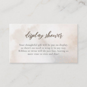 Watercolor On Cloud 9 Display Shower Enclosure Card