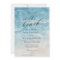 Watercolor On the Beach Elegant Script Wedding