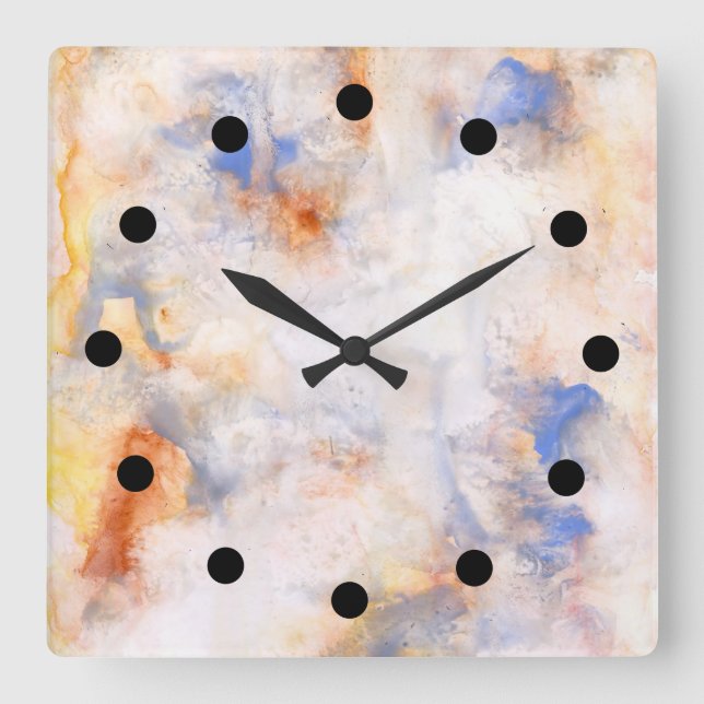 Watercolor on the Loose Clock (Front)