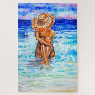 Watercolor - On The Shore - Summer Jigsaw Puzzle