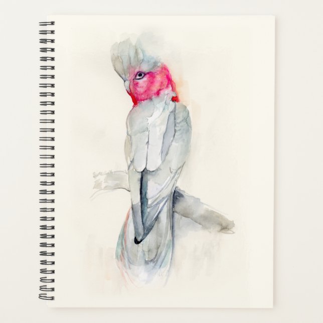 Watercolor Opera Cockatoo Planner (Front)