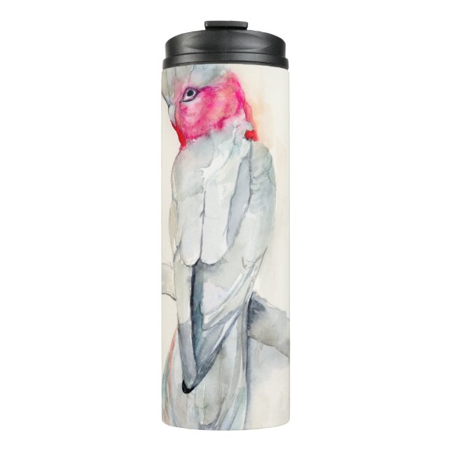 Watercolor Opera Cockatoo Thermal Tumbler (Front)