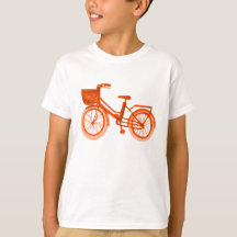 Watercolor Orange Bike