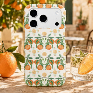Watercolor Orange Blossoms Pattern