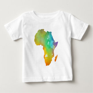 Watercolor Orange, Blue & Purple Africa Baby T-Shirt