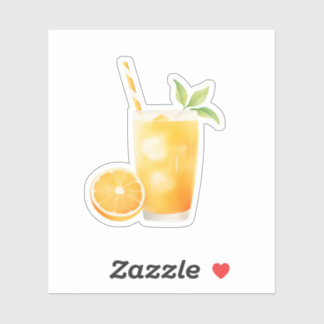 Watercolor Orange Juice