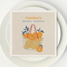 Watercolor Orange Juice Bridal Branch & Lunch