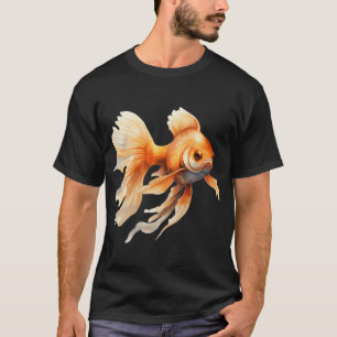 Watercolor Orange Veilfish - Freshwater Fish Art T-Shirt