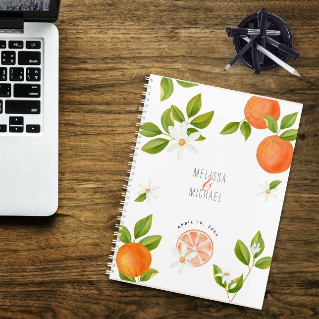 Watercolor Oranges Citrus Orange Blossoms Wedding Planner (Watercolor Oranges Citrus Orange Blossoms Wedding Planner
)