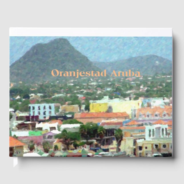 Watercolor Oranjestad, Aruba Guest Book (Front)