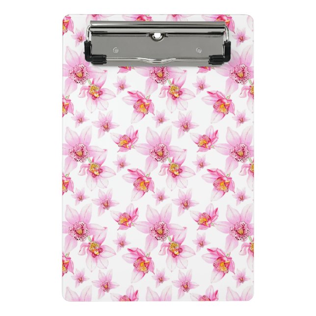 Watercolor Orchids Design 15   Mini Clipboard (Front)