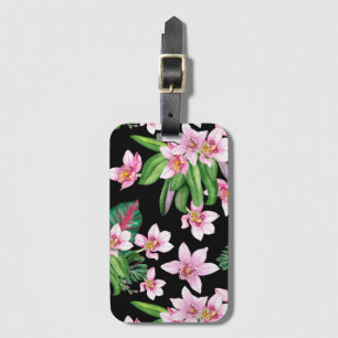 Watercolor Orchids Design 27 Luggage Tag