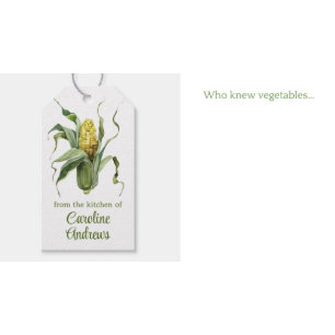 Watercolor Organic Vegetables Tissue Paper