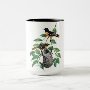 Watercolor Oriole Birds Mug