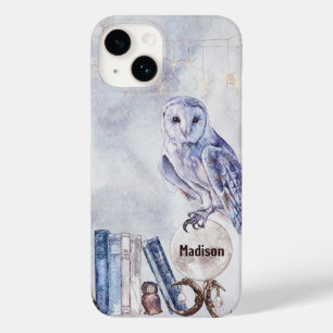 Watercolor Owl & Books Case-Mate iPhone 14 Case