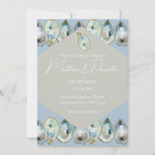 Watercolor Oyster  Invitation
