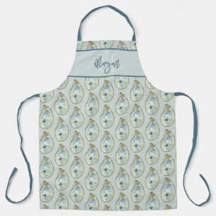 Watercolor Oyster Pattern Apron