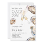 Watercolor Oyster Roast Champagne Engagement Party