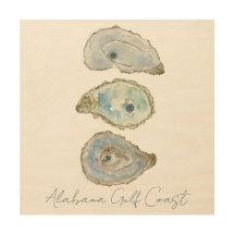 Watercolor Oysters- Vertical Design