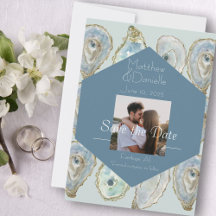 Watercolor Oysters Wedding