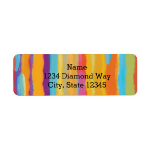 Watercolor Paint Arts & Crafts Party Address Label
