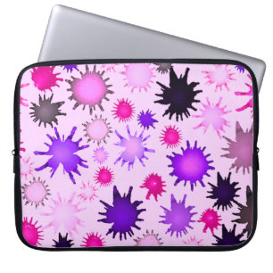 Watercolor Paint Blotter Laptop Sleeve