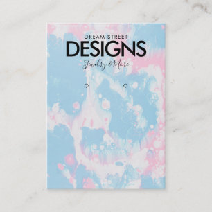 Watercolor Paint Splatter Earring Display Card