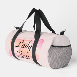 Watercolor Paint Strokes Boss Lady Duffle Bag