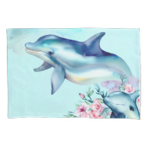 Watercolor Painted Dolphin