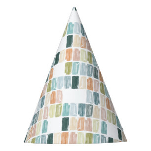 Watercolor Painted Jewels Party Hat