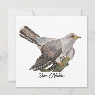 Watercolor painting a cuckoo