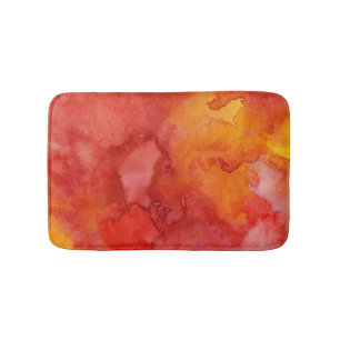 Watercolor painting background. bath mat