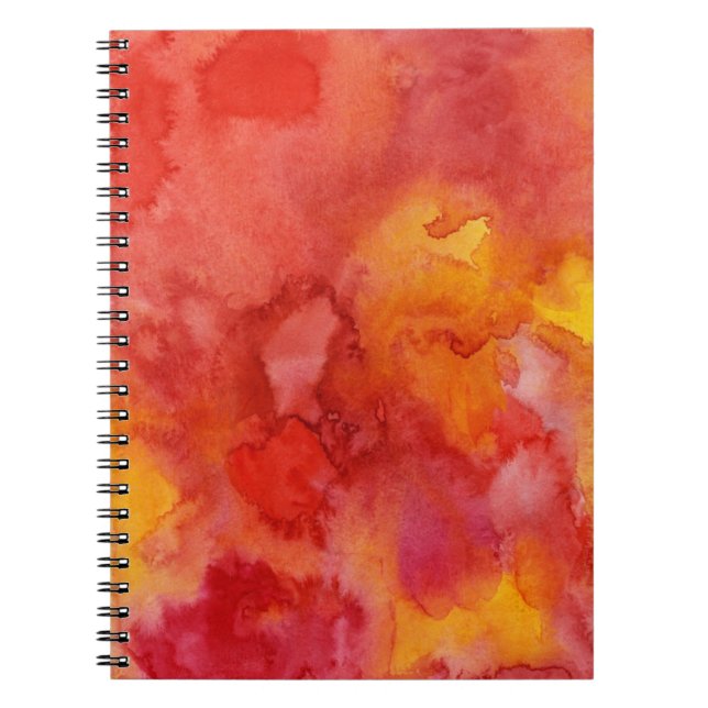 Watercolor painting background. notebook (Front)