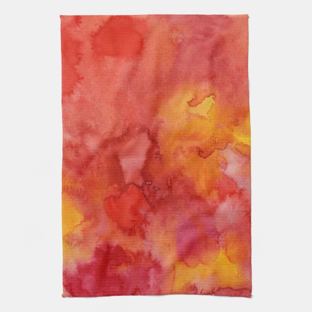 Watercolor painting background. tea towel (Vertical)