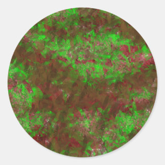 watercolor painting beautiful flower garden classic round sticker