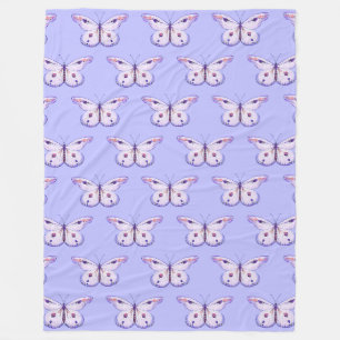 Watercolor Painting Butterfly 1a Fleece Blanket