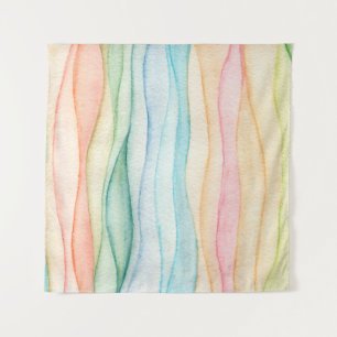 Watercolor painting colourful painting tapestry