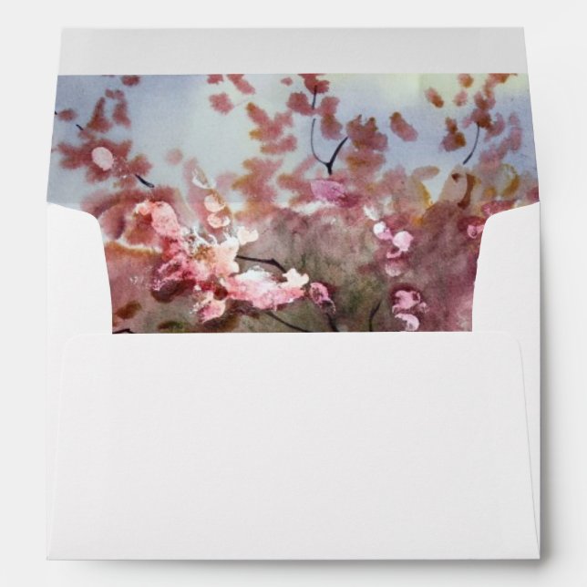 Watercolor Painting Landscape Envelope (Back (Bottom))