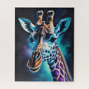 Watercolor Painting of a Giraffe Jigsaw Puzzle