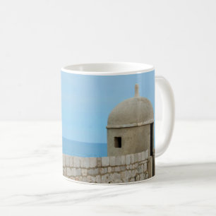 Watercolor painting of Dubrovnik city wall Coffee Mug