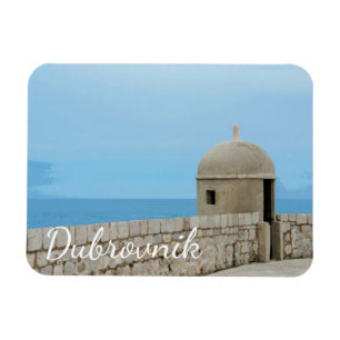 Watercolor painting of Dubrovnik city wall Magnet