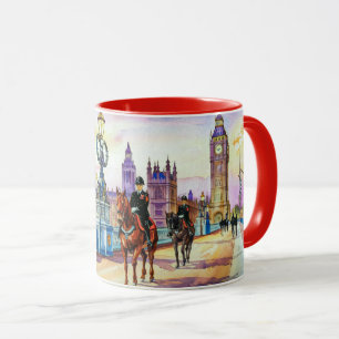 Watercolor Painting of London Bridge Views #2 Mug