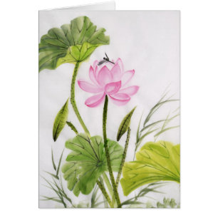Watercolor Painting Of Lotus Flower 2