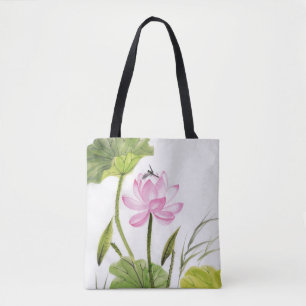 Watercolor Painting Of Lotus Flower 2 2 Tote Bag