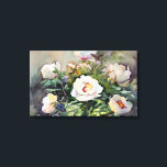 Watercolor Painting Of The Beautiful Flowers Canvas Print<br><div class="desc">Watercolor painting of the beautiful flowers . © and ® Bigstock® - All Rights Reserved. | Create your own watercolor merchandise on Zazzle. Try adding your own text to create a one-of-a-kind product! It's easy to personalise your own item, has no minimum orders & is custom produced when you order!...</div>