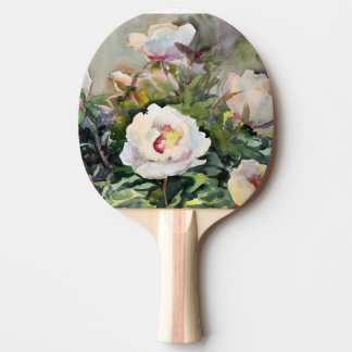 Watercolor Painting Of The Beautiful Flowers Ping Pong Paddle