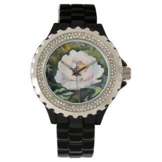 Watercolor Painting Of The Beautiful Flowers Watch