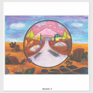 Watercolor Painting Science Fiction Dimension Art