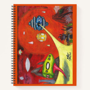 Watercolor Painting Science Fiction Dimension Art Notebook
