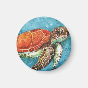 Watercolor Painting- Sea Turtle magnet